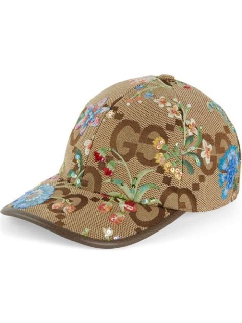 gucci keps blommor|gucci kepsar dam.